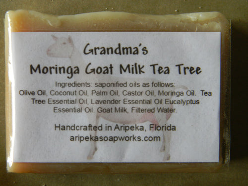 Aripeka Soap Works Goat Milk Tea Tree Soap with Moringa